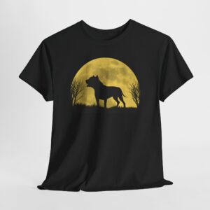 Under the Moon Staffie T-Shirt Staffordshire dog artwork