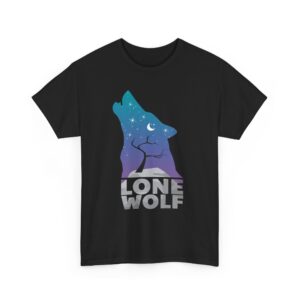 Lone Wolf in the Forest T-Shirt weekend casual look