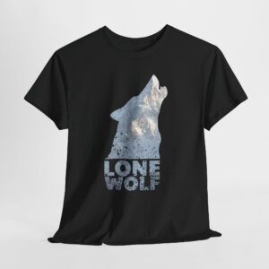 Lone Wolf in the Forest T-Shirt alpha wolf illustration