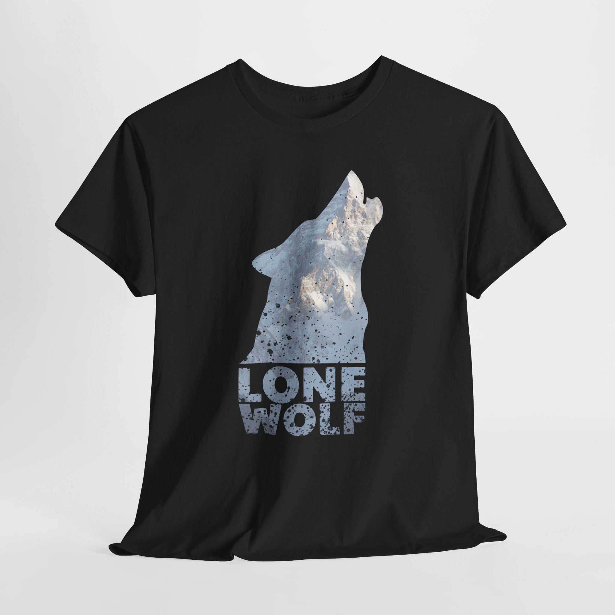 Lone Wolf in the Forest T-Shirt alpha wolf illustration