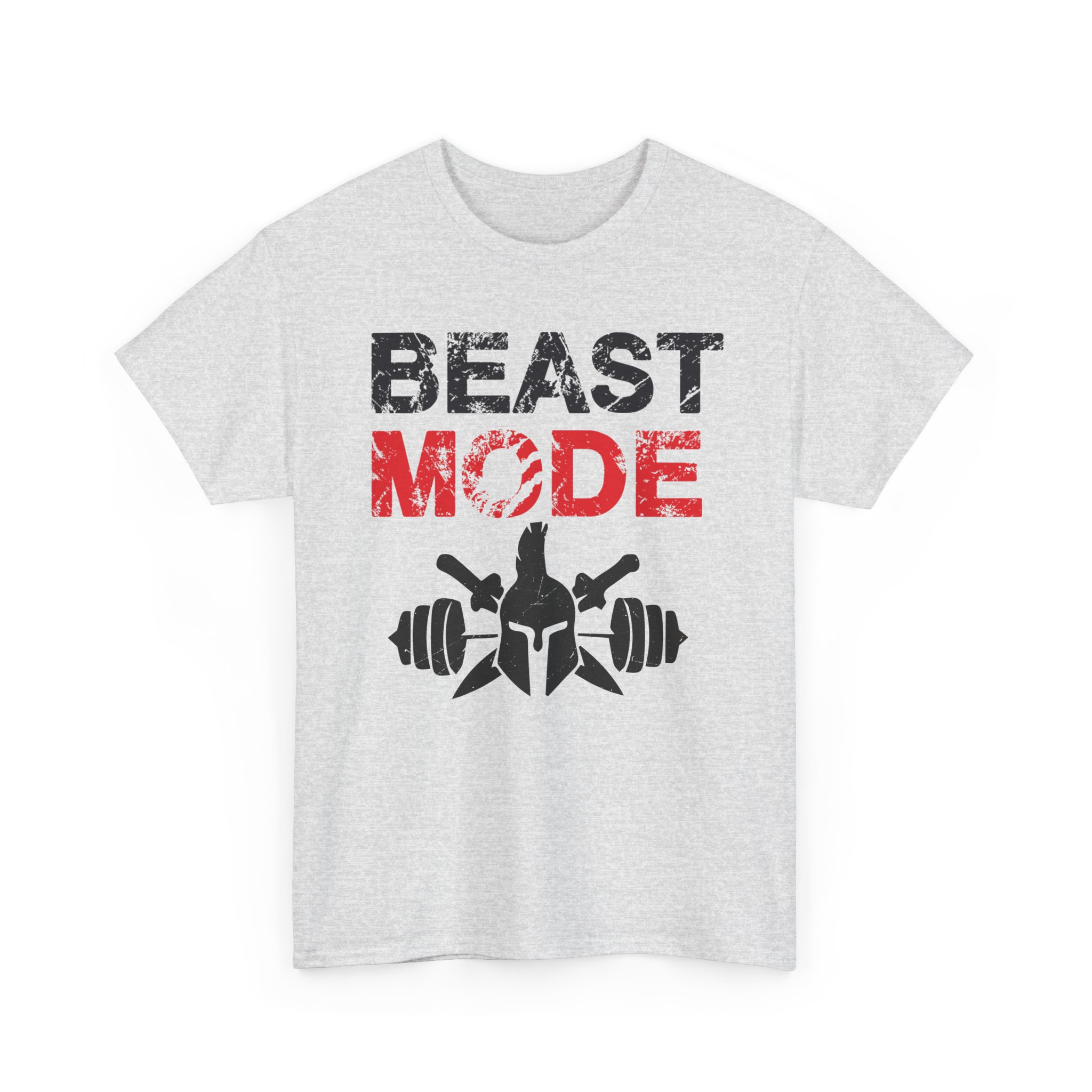 Beast Mode Gym workout T-shirt front display