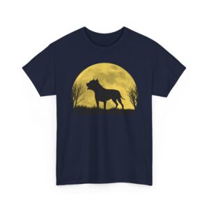 Under the Moon Staffie T-Shirt with night illustration