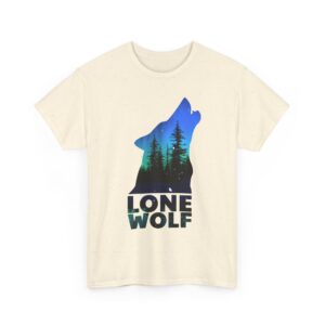 Lone Wolf T-Shirt wilderness spirit theme