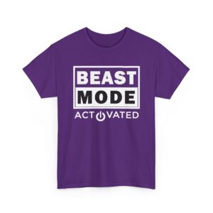 Beast Mode Activated T-Shirt flat front layout